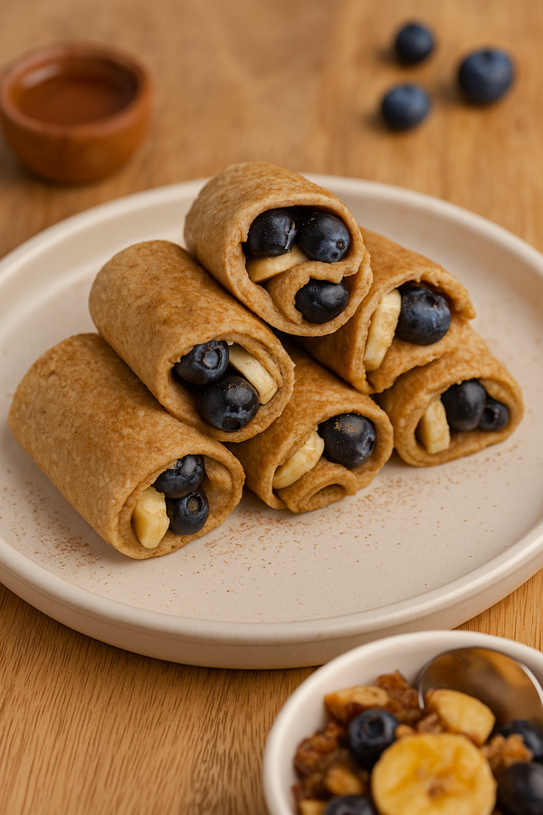 Rollitos de avena rellenos