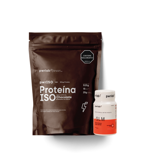 Recuperación + Metabolismo | Proteína ISO Chocolate 525 g (15 servicios) + Slm