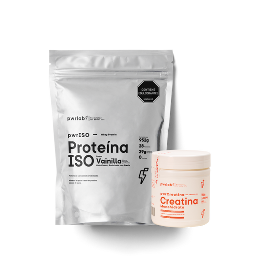 Rendimiento y fuerza - Proteína ISO Vainilla 952g (30 servicios) + Creatina 150g