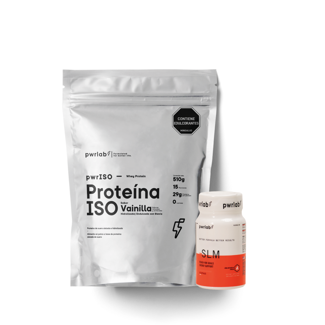 Recuperación + metabolismo | Proteína ISO Vainilla 510 g (15 servicios) + Slm