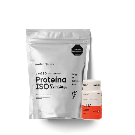 Recuperación + metabolismo | Proteína ISO Vainilla 510 g (15 servicios) + Slm