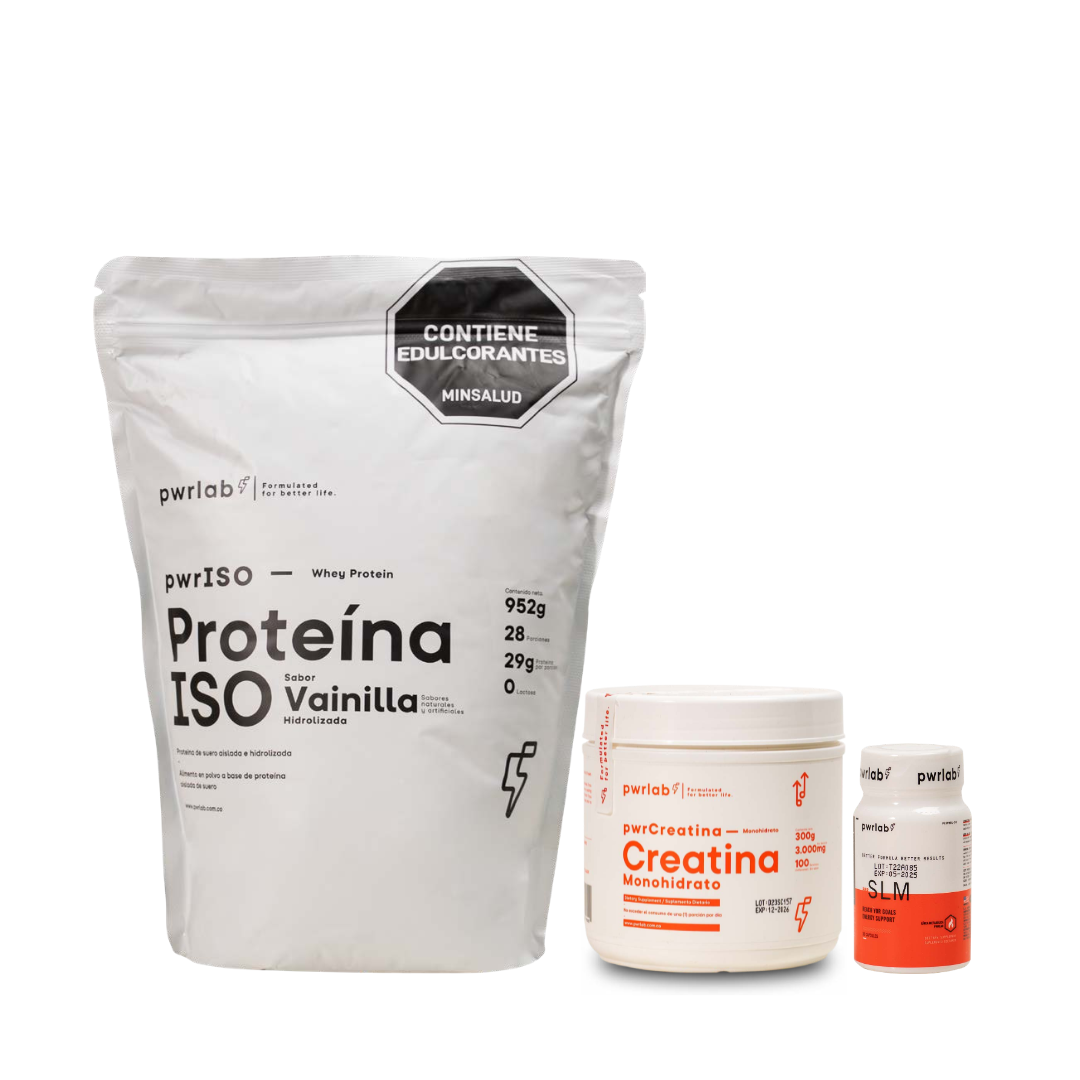 Transformación completa - Proteína ISO Vainilla 952g + Creatina 300g + Slm