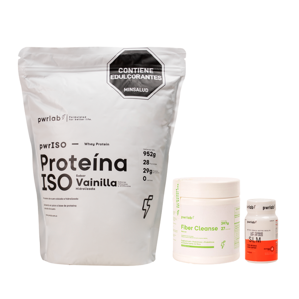 Bienestar total - Proteína ISO Vainilla + Slm + Fiber Cleanse