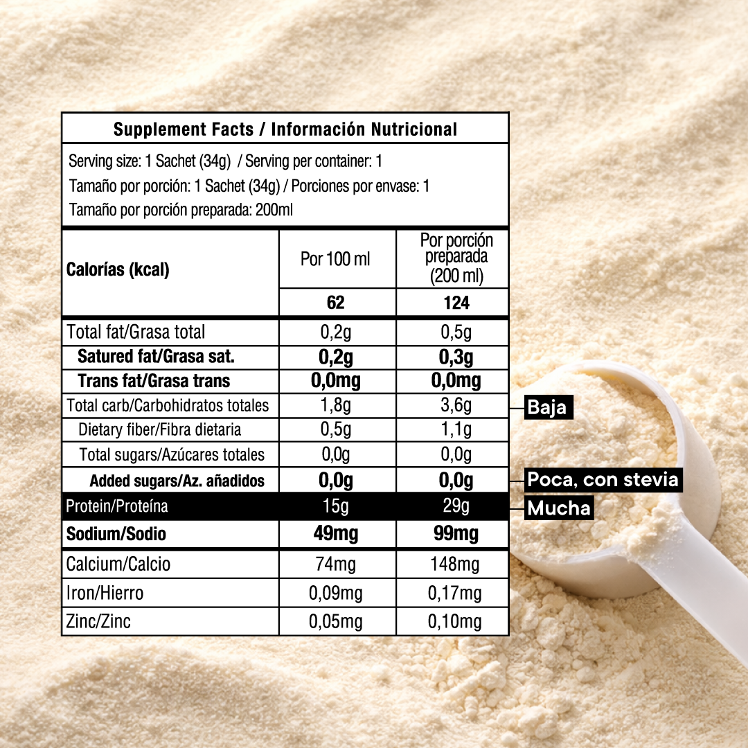 Proteína ISO Vainilla sachet 34g