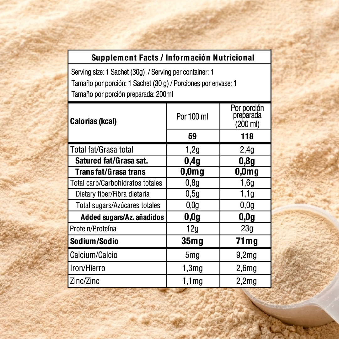 Proteína Vegana Vainilla sachet 30g