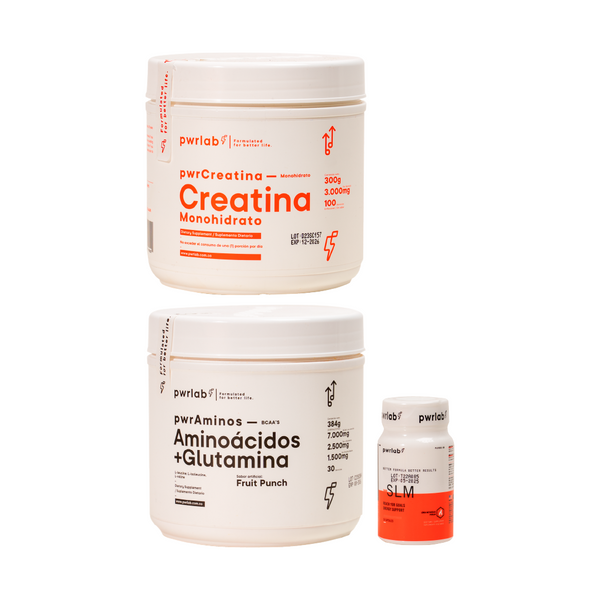 Mantén resultados - Slm + Creatina 300g + Aminoácidos + Glutamina 384g